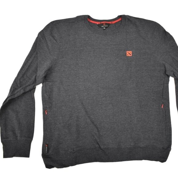WeLoveFine Dota 2 Mens Charcoal Heather Sweater With Zip Pockets New 2XL - Picture 1 of 12